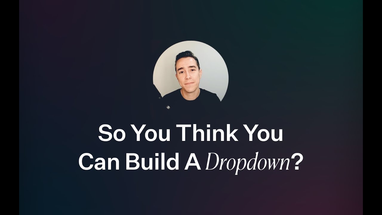 peduarte's tweet card. "So You Think You Can Build A Dropdown?" — Pedro Duarte, Next.js Conf...