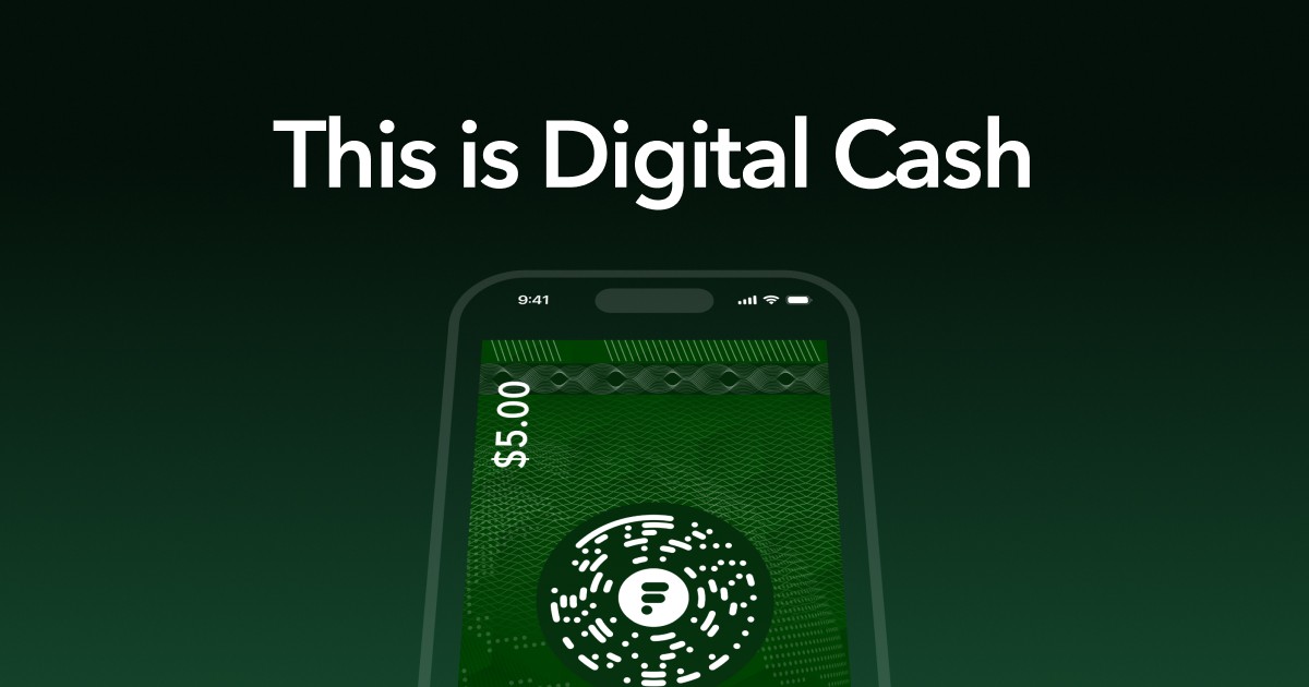 getcode's tweet card. This is Digital Cash