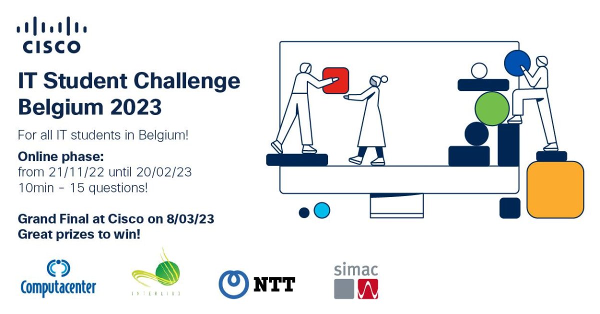 EDITx_challenge's tweet card. The IT Student Challenge Belgium is a quiz designed to inspire creative and dynamic computer science students located in Belgium.