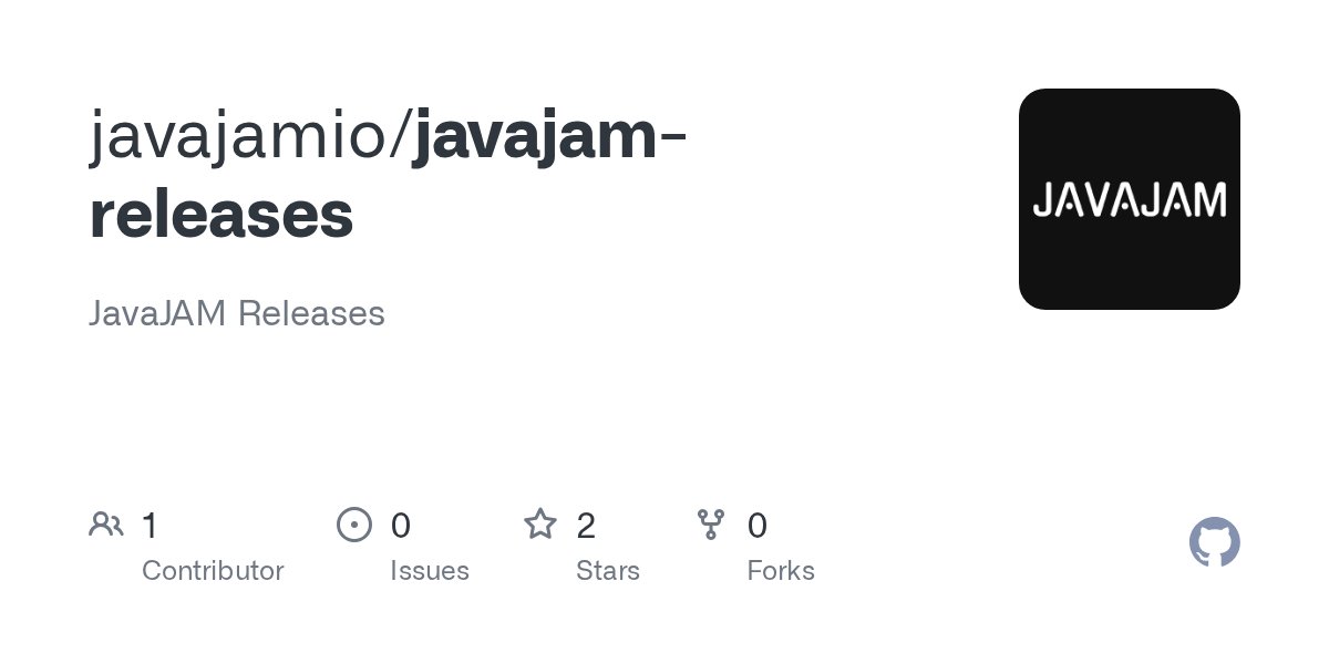 javajam_io's tweet card. JavaJAM Releases. Contribute to javajamio/javajam-releases development by creating an account on GitHub.