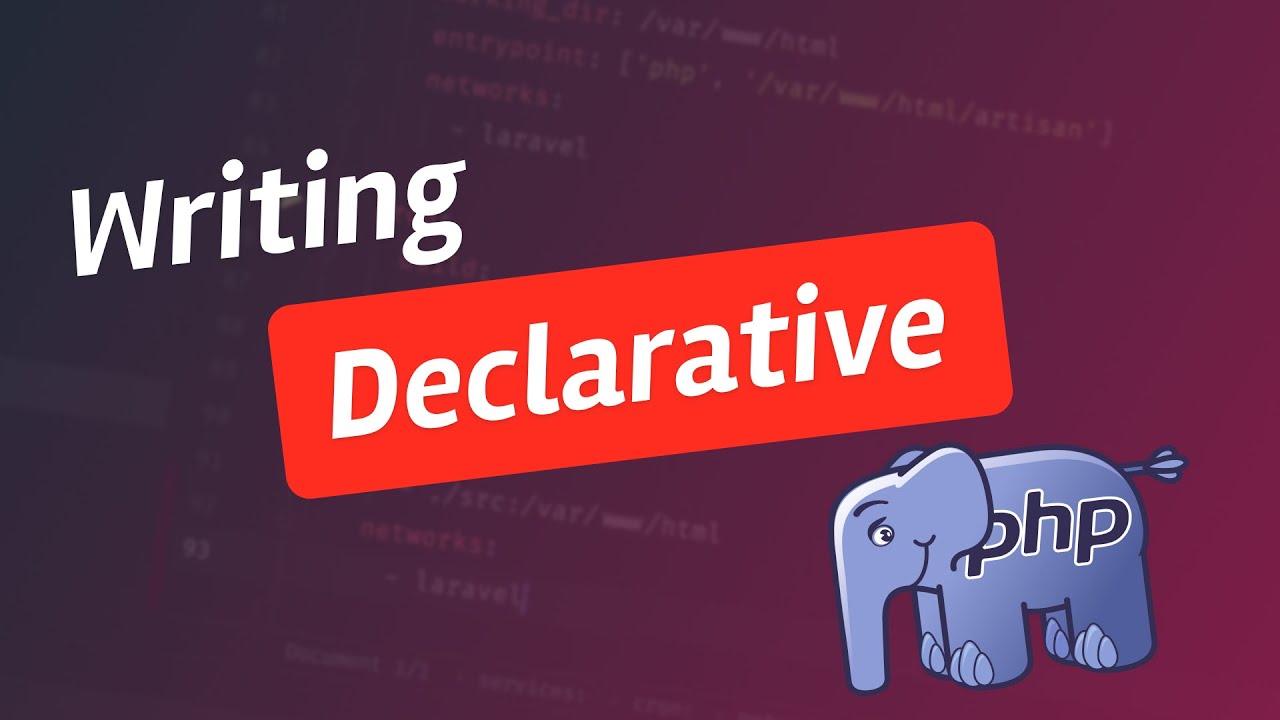 simplecoding's tweet card. Writing declarative PHP