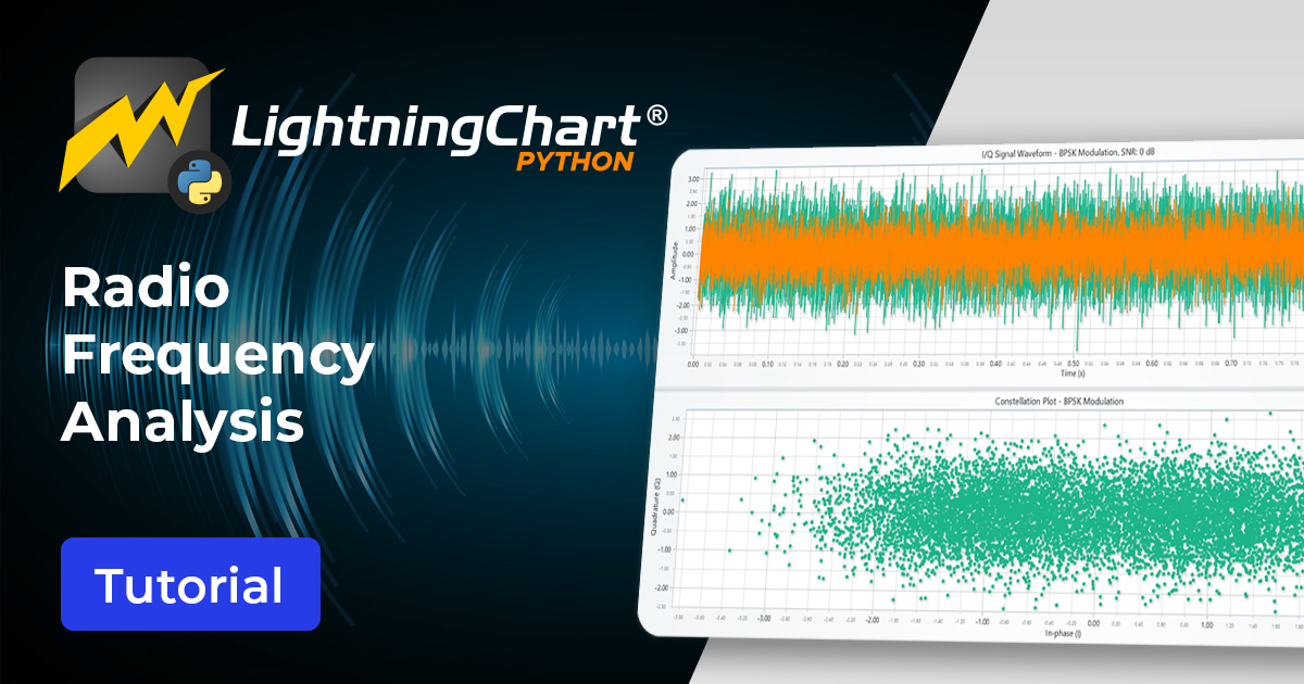 Lightning_Chart's tweet card. Explore Python Radio Frequency Analysis using LightningChart Python to visualize and analyze RF data efficiently and effectively.