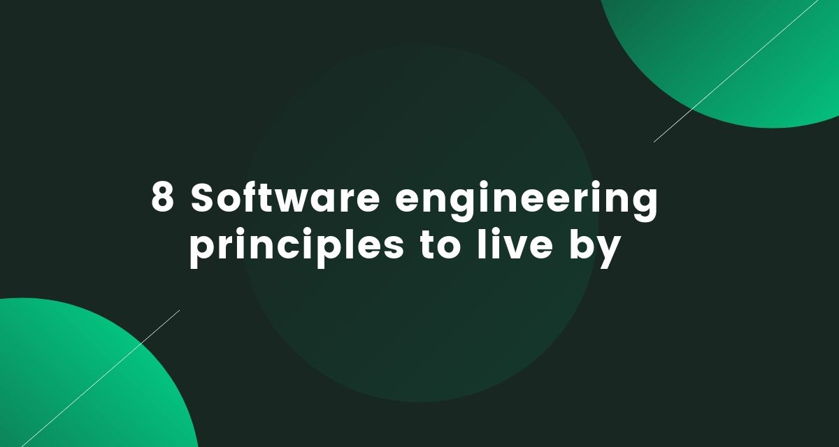 callicoder's tweet card. Software engineering principles are a list of approaches, styles, philosophies, and best practices introduced by some of the noted software engineers, and authors in our industry.