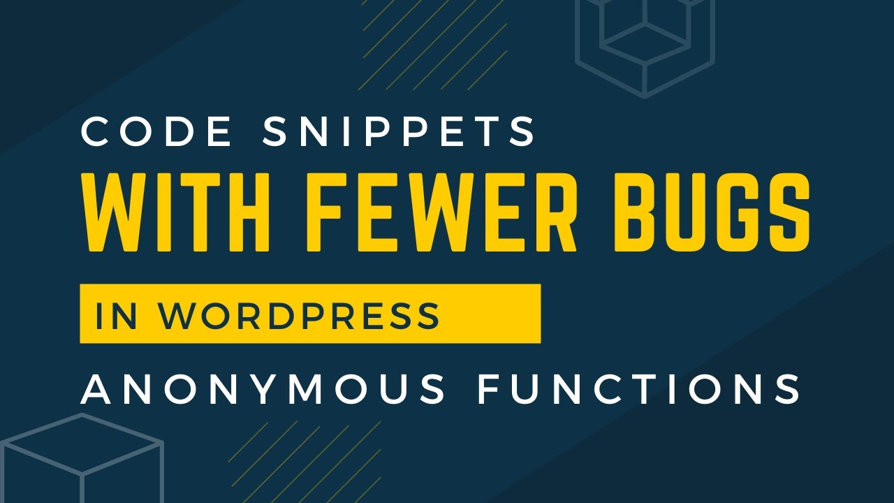 wpcodebox's tweet card. Write WordPress Code Snippets with fewer bugs: PHP Anonymous Functions
