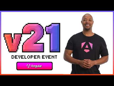 angular's tweet card. What's new in Angular v21