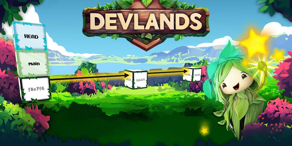 initcommit's tweet card. Devlands transforms your Git repository into an immersive, 3D game world where you learn Git concepts and commands in a relaxing environment while building the confidence to apply Git in professional...