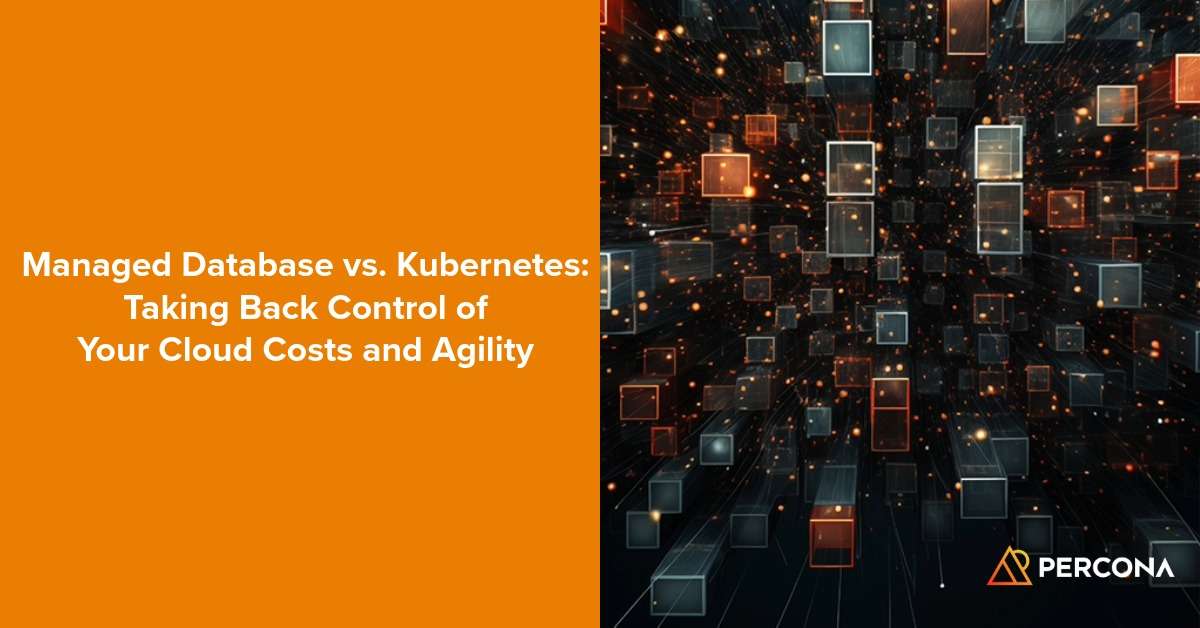 planetmysql's tweet card. Compare managed databases vs Kubernetes head-to-head to weigh the impact on cost predictability, vendor lock-in, agility, and long-term control.