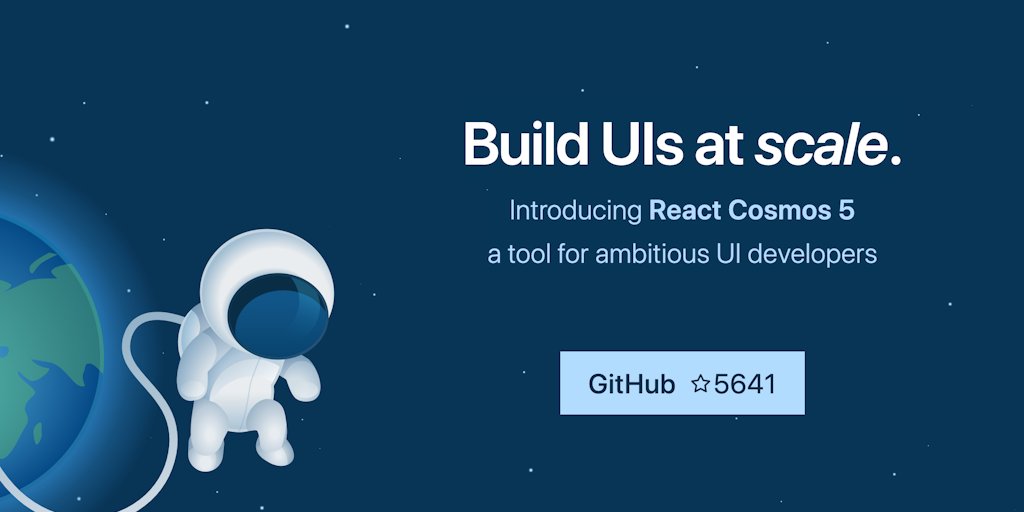 skidding's tweet card. React Cosmos is a dev tool for building scalable, high-quality user interfaces. It's designed to make it easy for you to test and iterate on React components. It makes debugging less painful, and it...