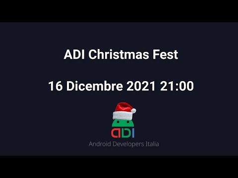 AndroiddevsIt's tweet card. ADI Christmas Fest 2021