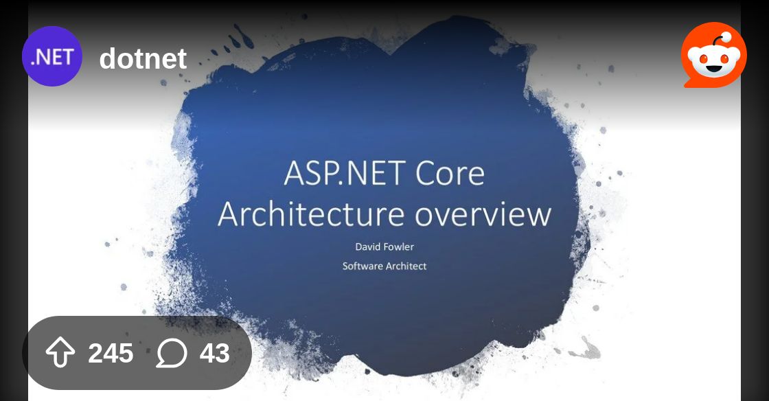 davidfowl's tweet card. Explore this post and more from the dotnet community