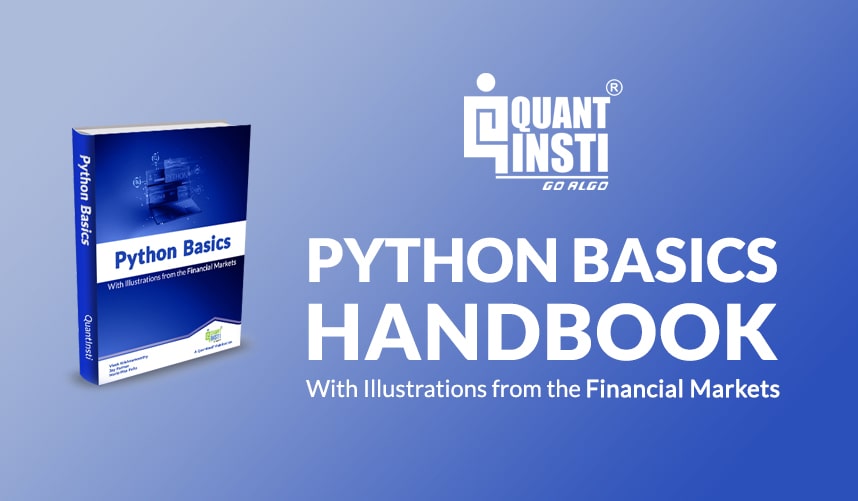 QuantInsti's tweet card. A beginners guide to Python. Learn about various Python libraries, functions, data structures, visualization and a lot more - Get it here!