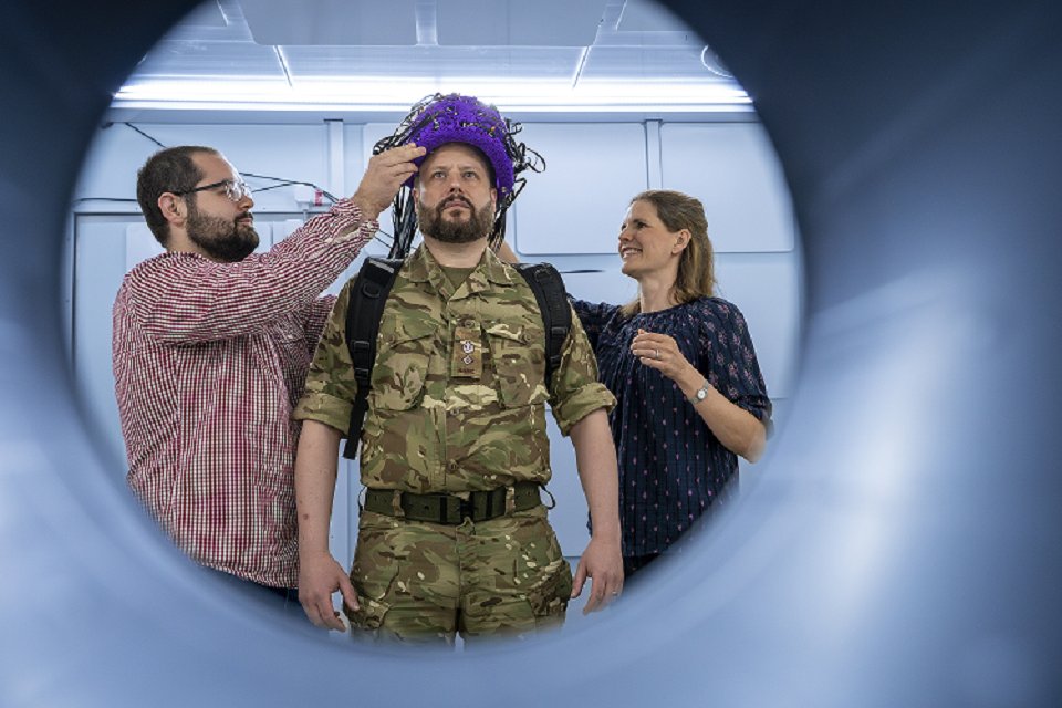 DMS_MilMed's tweet card. Government provides £3.1m for transformational tech which will assess how blast exposure from weapons training affects the brain to better protect personnel.