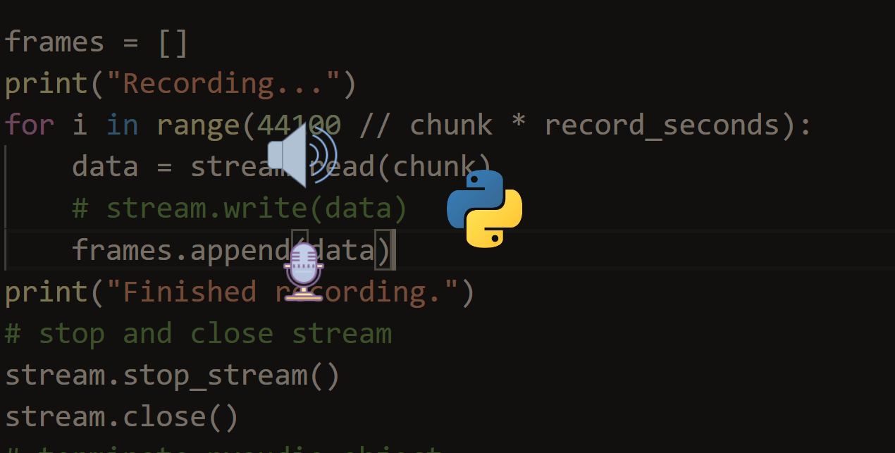 ThePythonCode1's tweet card. Learn how to play and record sound files using different libraries such as playsound, Pydub and PyAudio in Python.