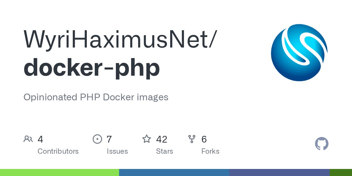 WyriHaximus's tweet card. Opinionated PHP Docker images. Contribute to WyriHaximusNet/docker-php development by creating an account on GitHub.