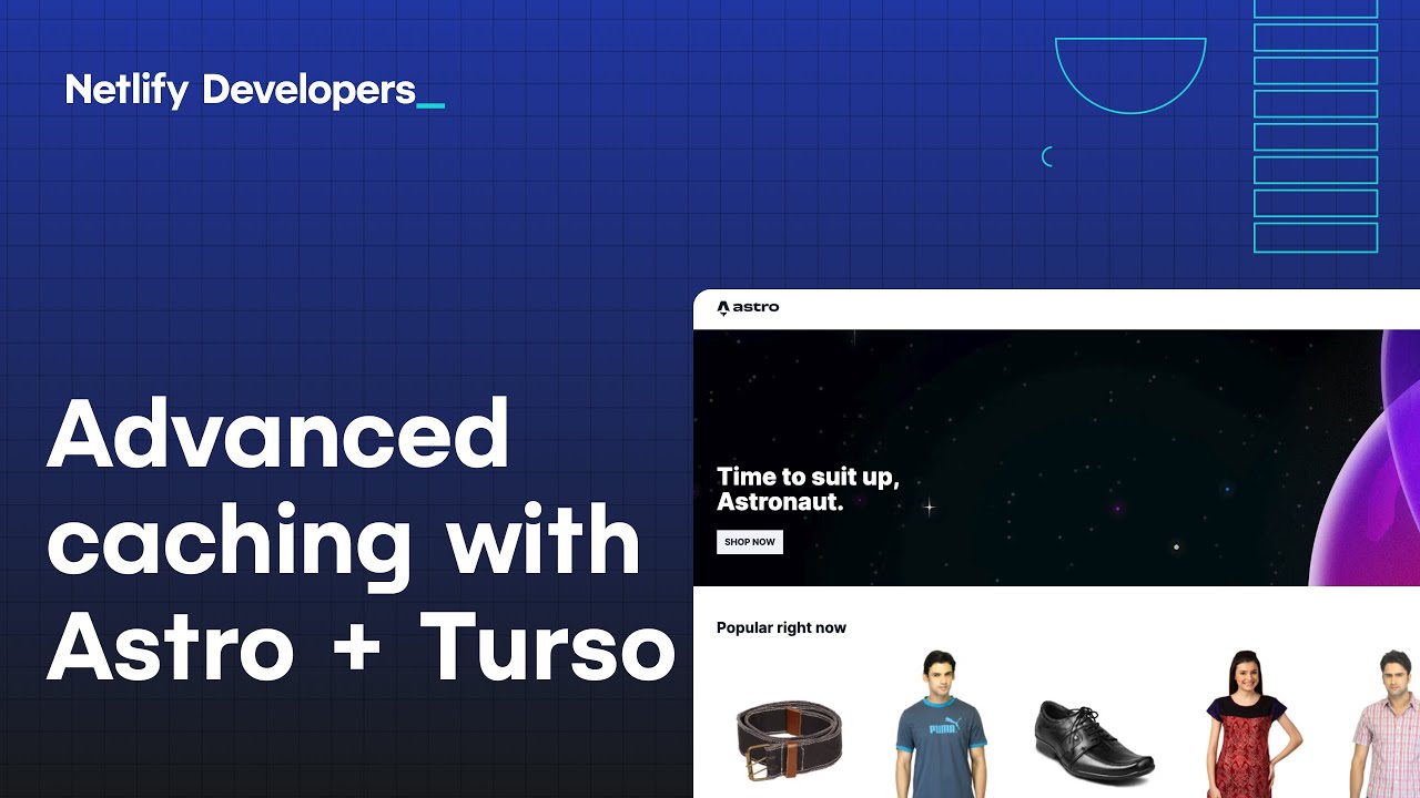 Netlify's tweet card. Advanced caching with Astro + Turso
