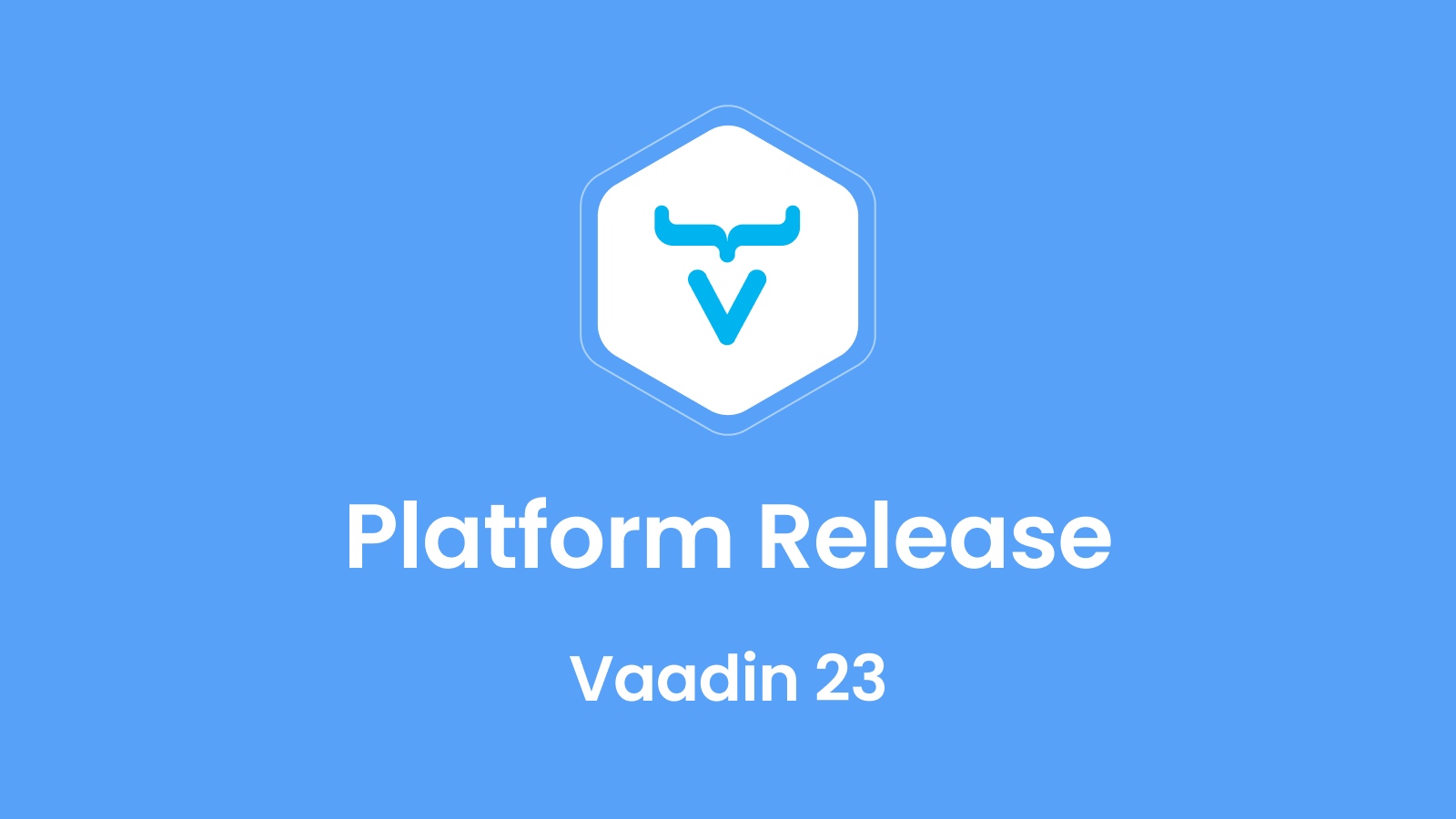 vaadin's tweet card. Vaadin 23, the latest platform release, is finally released! Start developing with Vaadin 23 already today!
