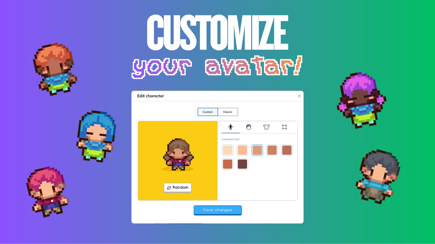 codedex_io's tweet card. Enjoying your customized avatars? This blog goes into detail about the new avatar customizer and the engineering behind it!