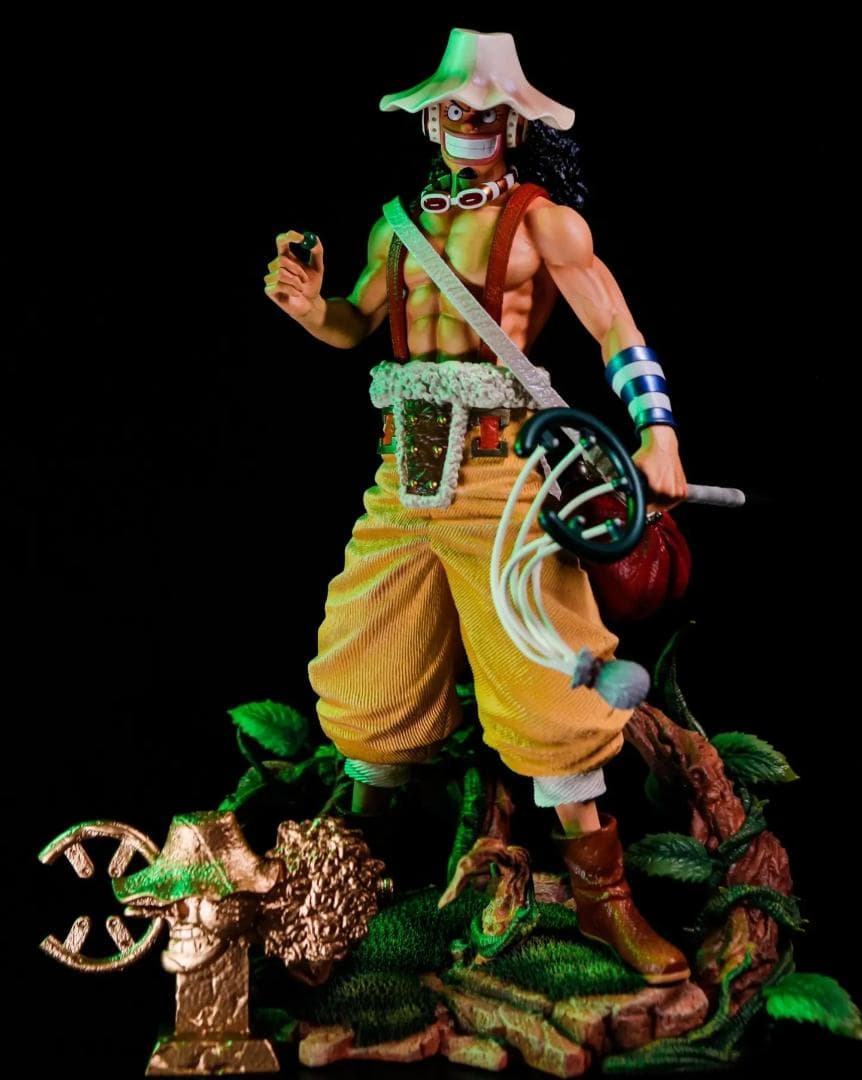 【新品】ワンピース ウソップ グレート黒カブト フィギュア ガレージキット ワンピース ウソップ ガレージキット フィギュア 塗装済み完成品 LX