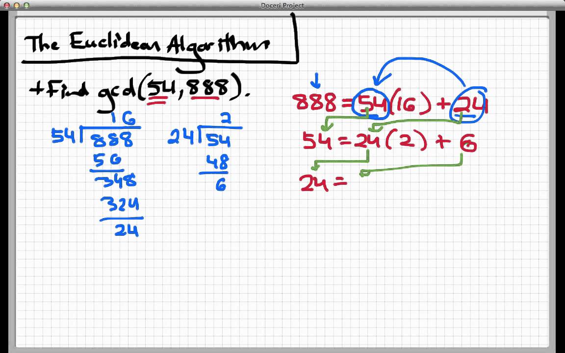 lucyfair01's tweet card. The Euclidean Algorithm