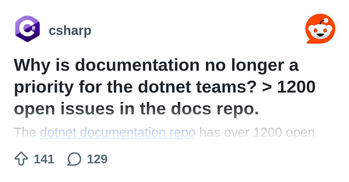 scalablecory's tweet card. Explore this post and more from the csharp community
