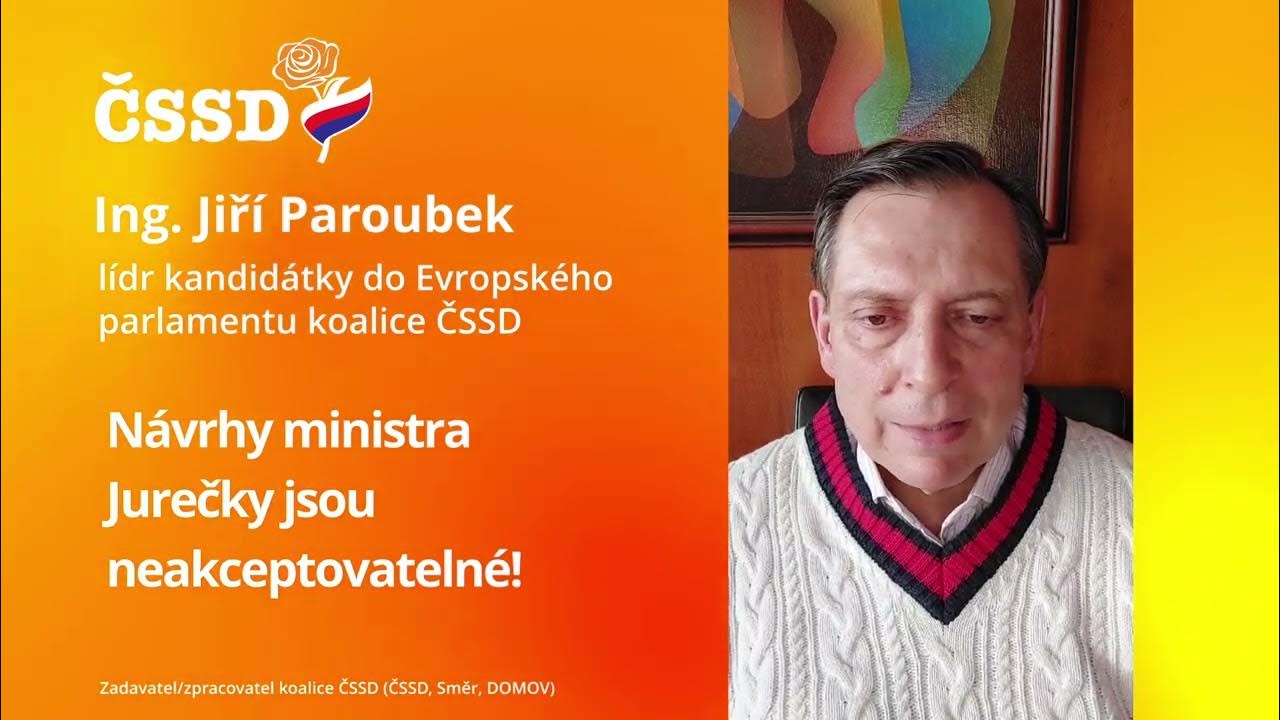CSSDlidem's tweet card. Jiří Paroubek - Návrhy ministra Jurečky jsou neakceptovatelné.