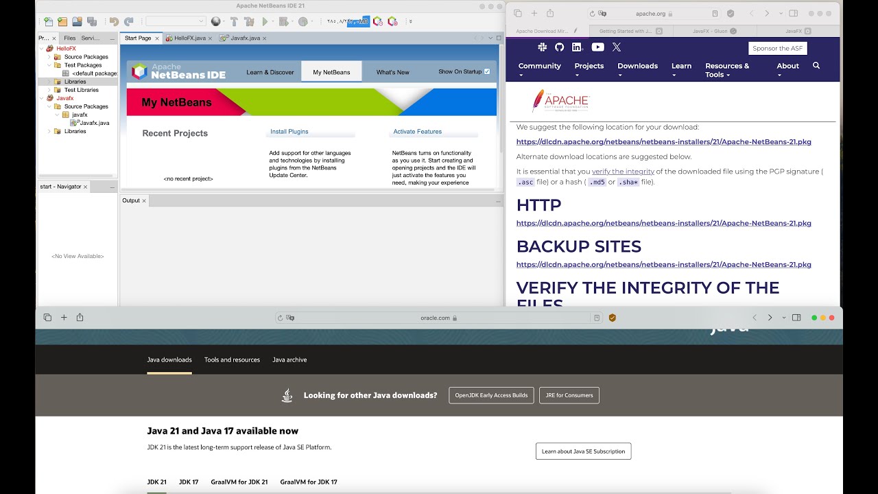 4Techs's tweet card. شرح تحميل وثبيت وتشغيل برنامج netbeans ومكتبة الجافا java jdk ومع...