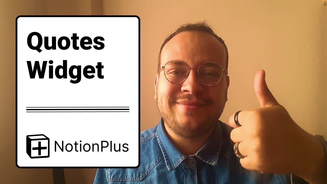 NotionPlusdev's tweet card. How to Create Notion Quotes Widget? (Notion Widgets)