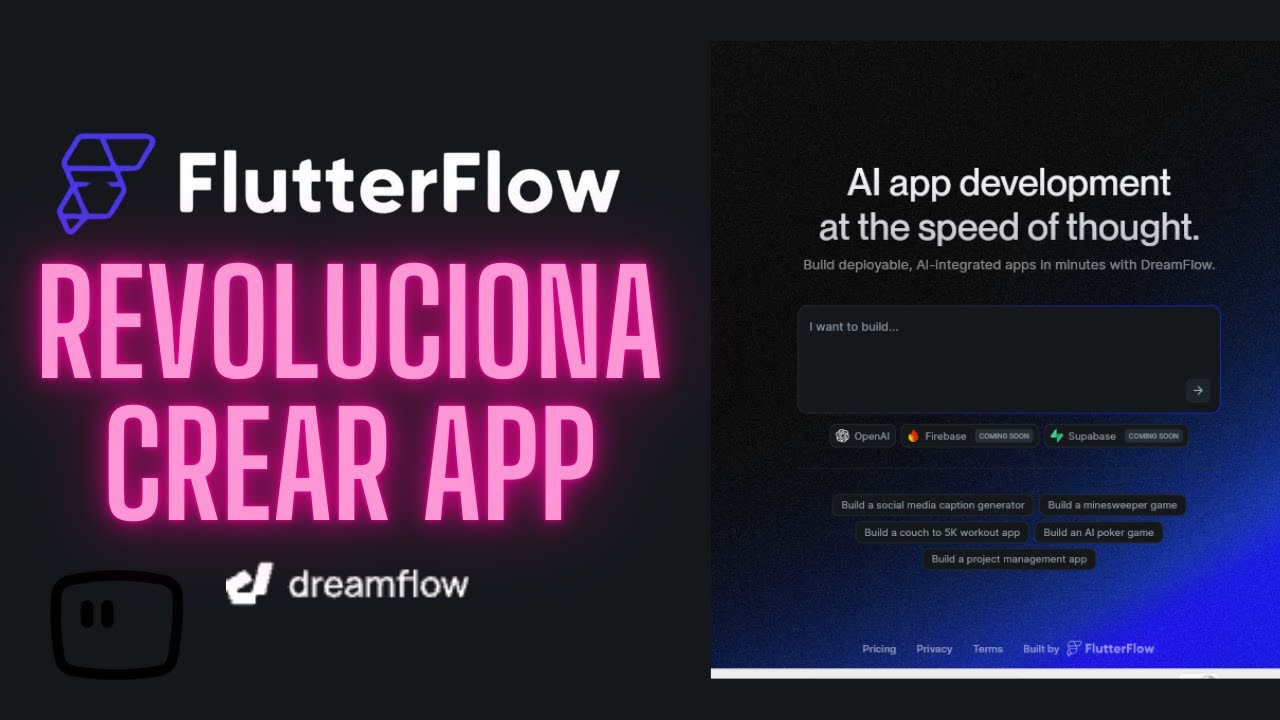 nocodeveloper's tweet card. 🔥 ¡DreamFlow de FlutterFlow está AQUÍ! La IA que revoluciona la...