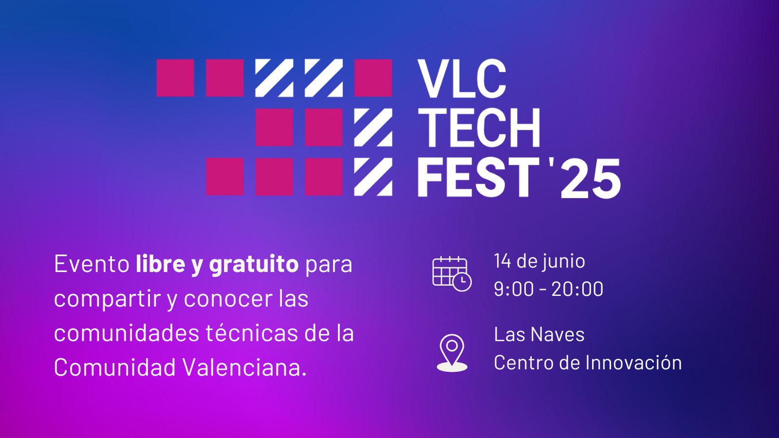 phpvalencia's tweet card. 14 de junio de 2025. Evento gratuito y abierto a todo el mundo que reúne a las comunidades tecnológicas de la Comunidad Valenciana.