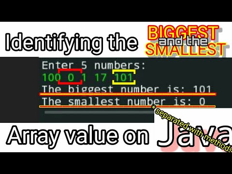intrapas's tweet card. Java program that Identifies the BIGGEST and the SMALLEST value in an...