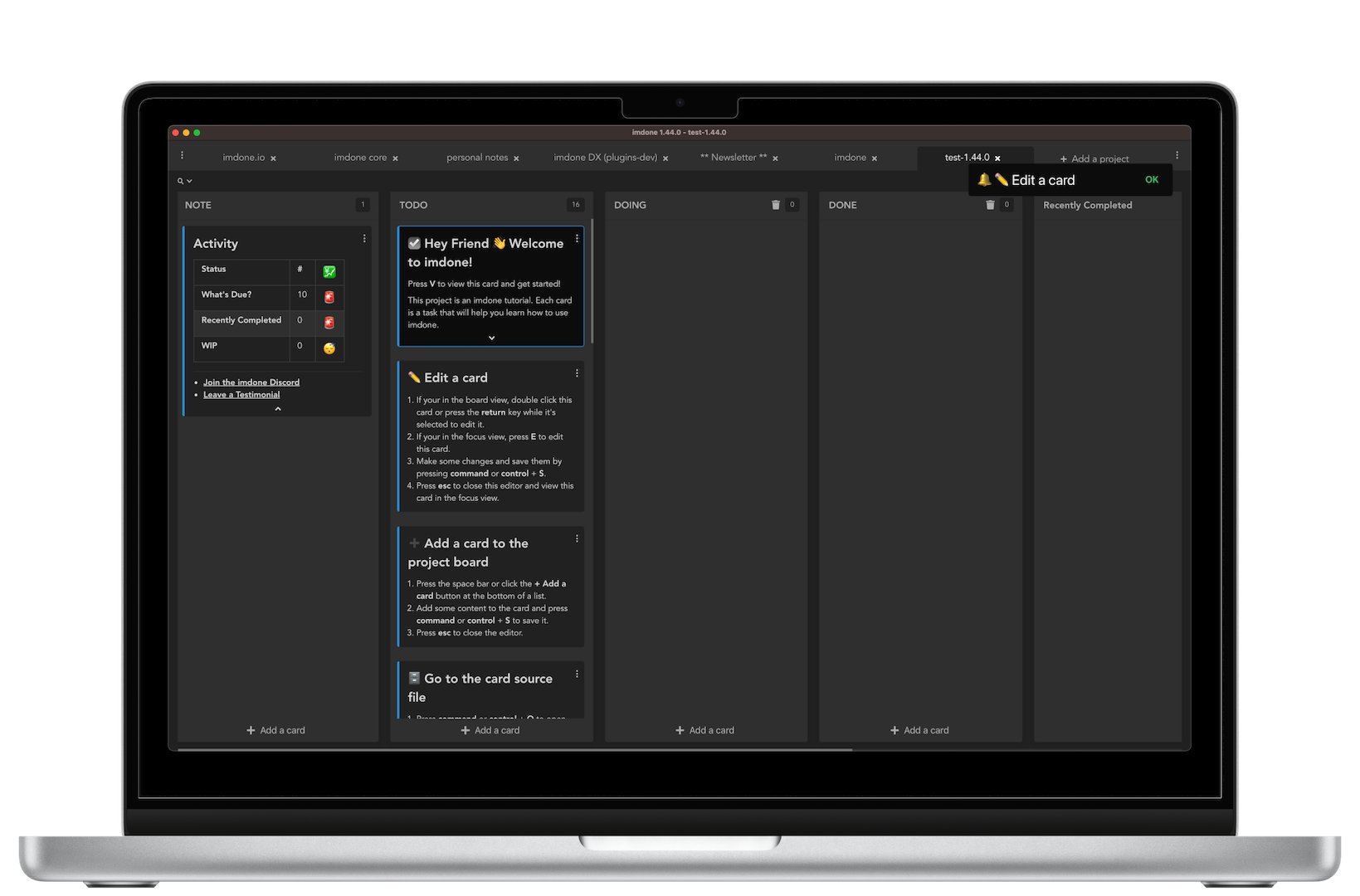 imdoneio's tweet card. Keep issues, comments, and attachments in your repo — fully synced, zero context switching.