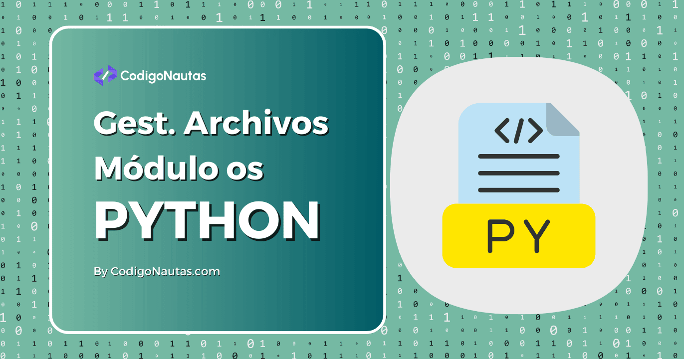 CodigoNautas's tweet card. Aprende a gestionar archivos en Python con módulo os. Descubre cómo verificar existencia, obtener metadatos, eliminar y renombrar archivos.