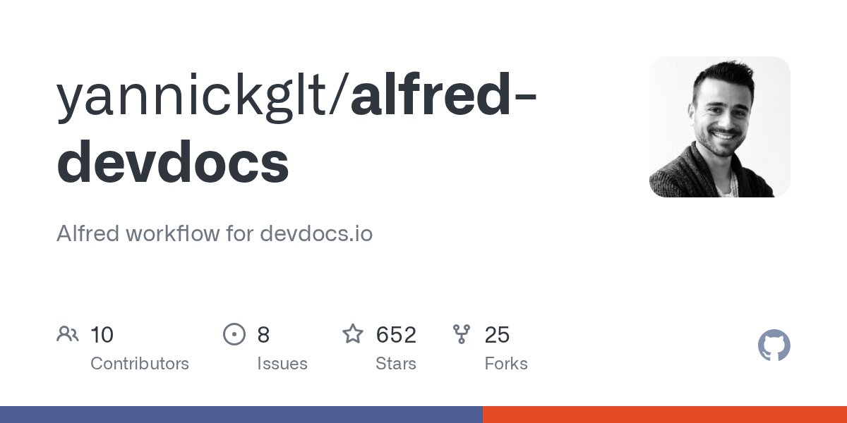 YannickGalatol's tweet card. Alfred workflow for devdocs.io. Contribute to yannickglt/alfred-devdocs development by creating an account on GitHub.