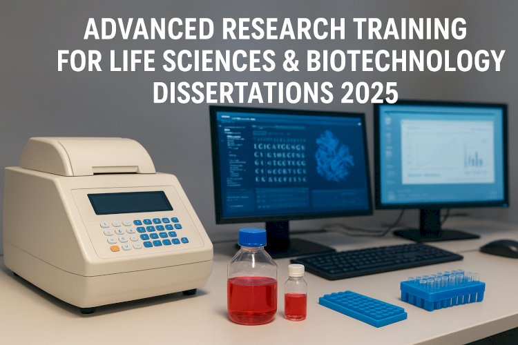 NoidaIbri's tweet card. Explore advanced laboratory and computational training for biotechnology and life sciences dissertations in 2025, including cell culture, NGS, PCR, and molecular docking.