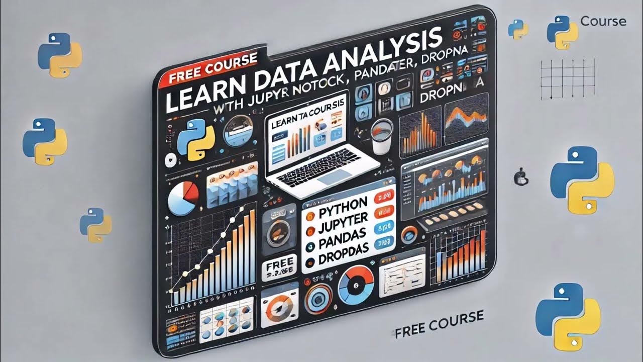 FreeCourseCodes's tweet card. Learn Data Analysis With Python | Coupon Code! 📊💡
