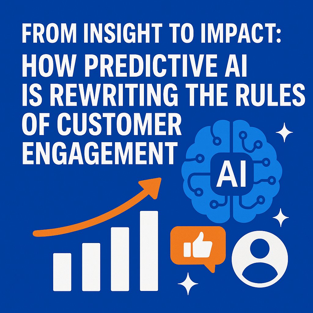 RazorSharpDigit's tweet card. Predictive AI is transforming customer engagement. Learn how to turn insights into impact and stay ahead of competitors. Read the full guide.