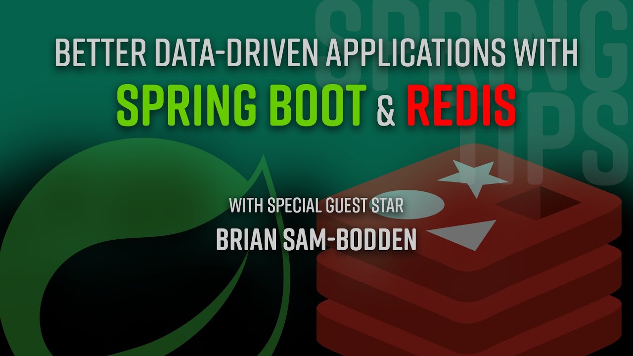 SpringTipsLive's tweet card. Spring Tips: Better Data-Driven Applications with Spring Boot and...