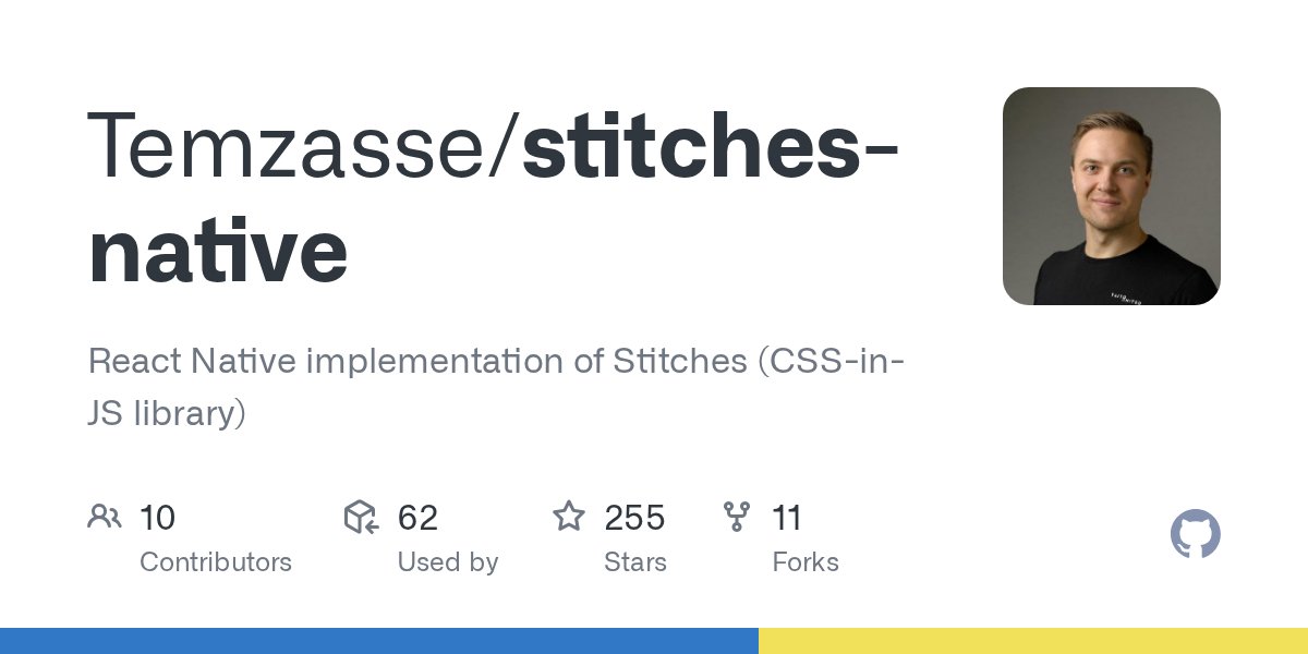 magnemg's tweet card. React Native implementation of Stitches (CSS-in-JS library) - Temzasse/stitches-native
