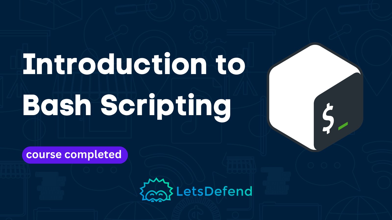 thecyber_sharon's tweet card. has completed the "Introduction to Bash Scripting" course