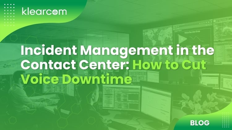 KlearcomTech's tweet card. Build a stronger incident response plan to reduce voice downtime in your contact center. Learn key best practices for proactive outage management.
