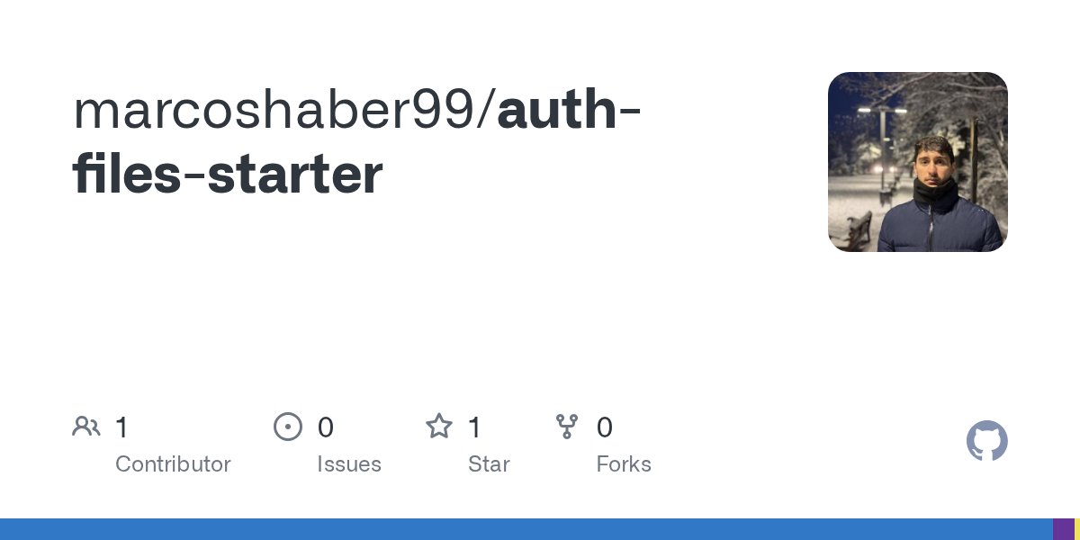 marcode_webdev's tweet card. Contribute to marcoshaber99/auth-files-starter development by creating an account on GitHub.