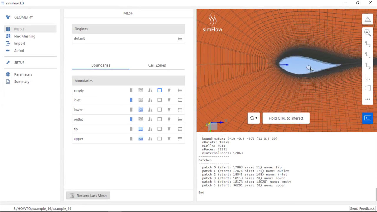 SimFlow_CFD's tweet card. How to use the airfoil mesh generator?