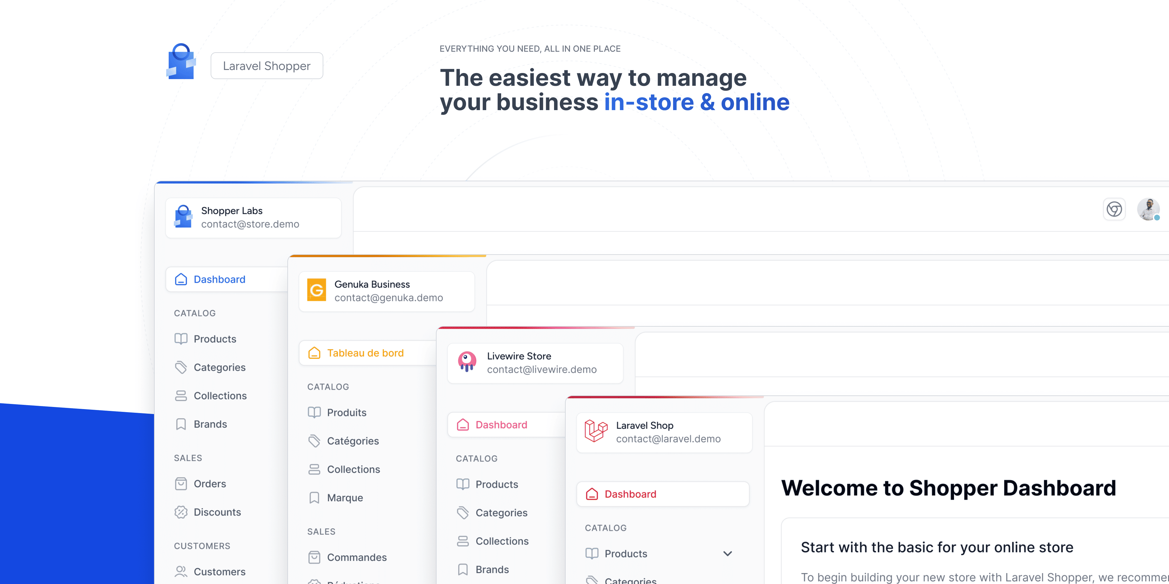 LaravelLinks's tweet card. Shopper is a Headless e-commerce administration built with Laravel for Laravel Developers to create & manage online store.
