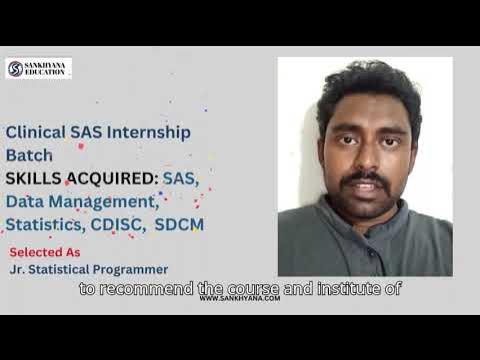 sankhayana's tweet card. Jr. Statistical Programmer: Success Story of Ramu Nandavaram (Doctor...