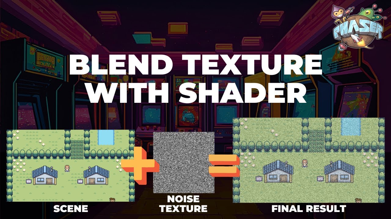_scottwestover's tweet card. How to Pass a Texture to a Shader in Phaser 3 (Noise Overlay Example)