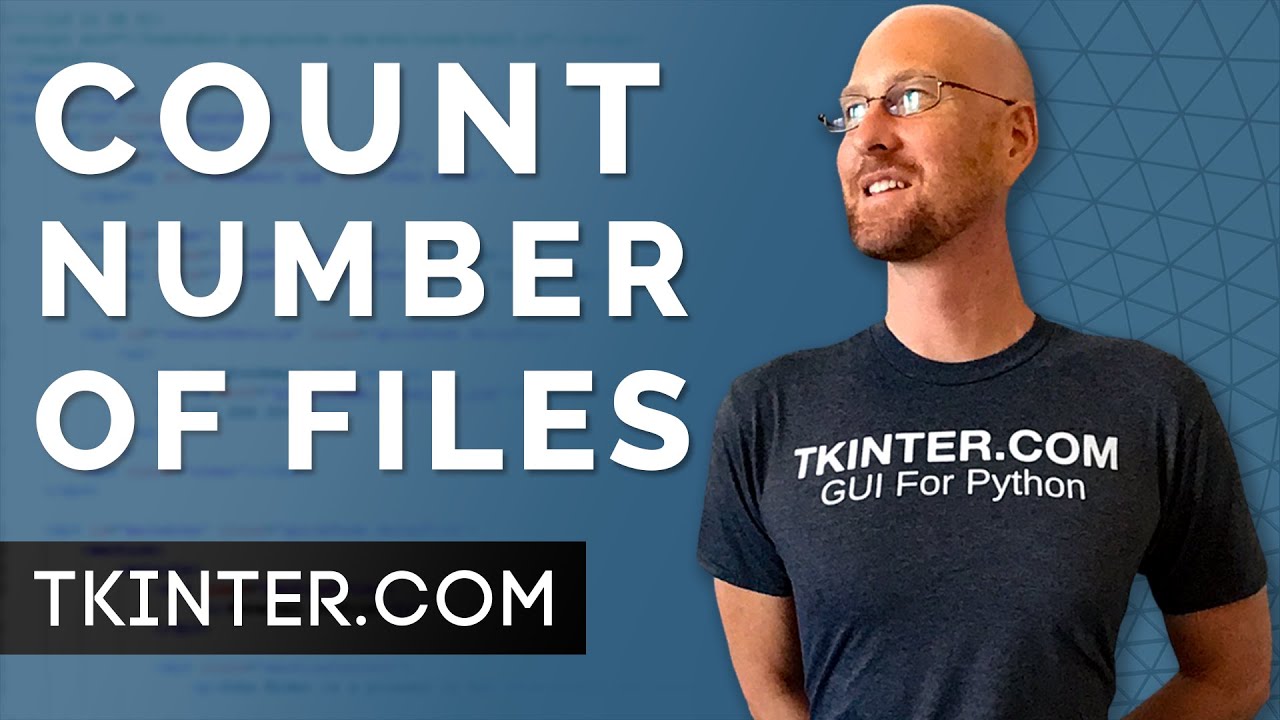 realjohnelder's tweet card. Count Number Of Files In A Directory - Tkinter Projects 13