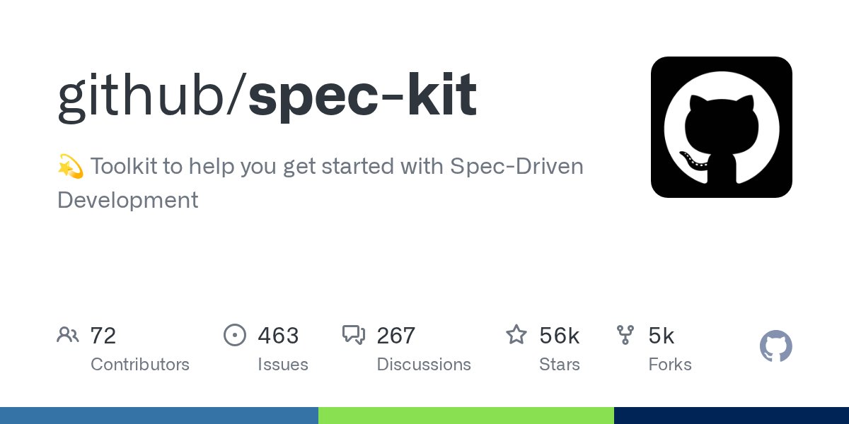 pournasserian's tweet card. 💫 Toolkit to help you get started with Spec-Driven Development - github/spec-kit