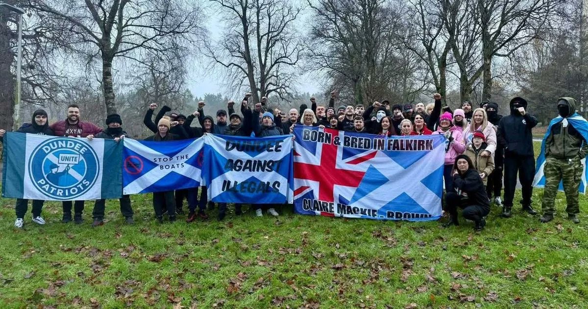 Record_Politics's tweet card. EXCLUSIVE: Claire Mackie-Brown was pictured at a "local rally" alongside Josh Fernie, who this week called for all Jews and Muslims living in the UK to be deported.