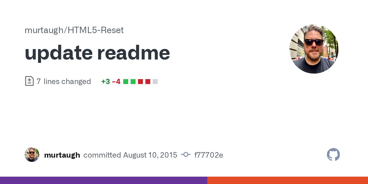 html5reset's tweet card. update readme · murtaugh/HTML5-Reset@f77702e
