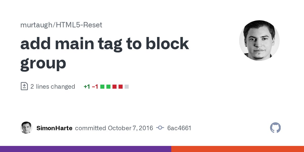 html5reset's tweet card. add main tag to block group · murtaugh/HTML5-Reset@6ac4661